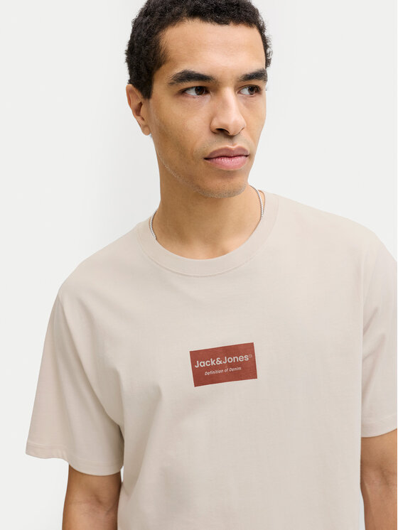 Jack & Jones Jack & Jones Camiseta Frank 12288092 Beis Relaxed Fit