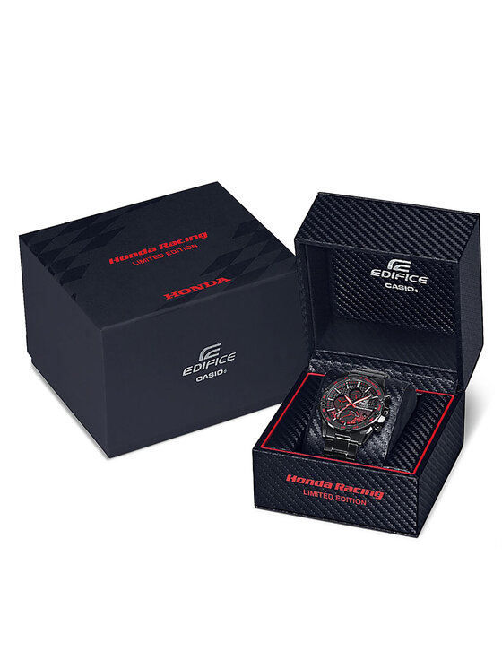 Casio Hodinky Casio Edifice Honda Racing EQB-1000HR-1AER Černá
