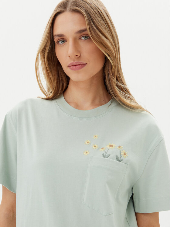 Lee Lee Футболка Embroidery Pocket 112363833 Зелений Relaxed Fit