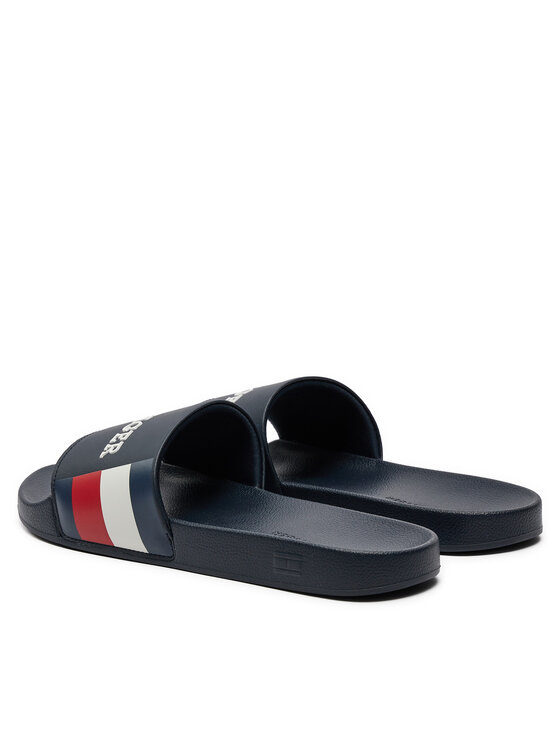 Tommy Hilfiger Šľapky Tommy Hilfiger Rwb Pool Slide FM0FM05093 Tmavomodrá