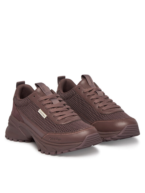Calvin Klein Snīkeri Calvin Klein Hike Runner Lup Lin Mesh HW0HW03000 Brūns