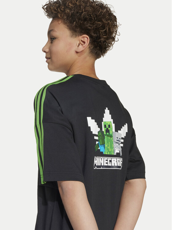 adidas adidas Marškinėliai Minecraft JW7751 Juoda Loose Fit