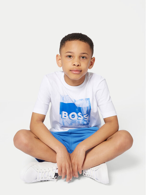 BOSS BOSS T-shirt J52044 D Bianco Regular Fit