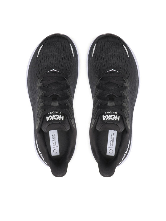 Hoka Παπούτσια για Τρέξιμο Hoka W Clifton 8 Wide 1121374 Μαύρο