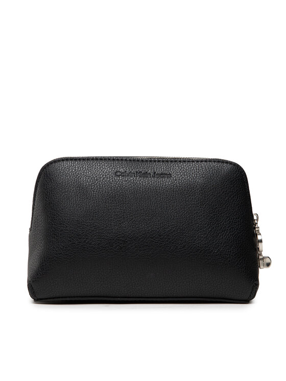 Calvin Klein Jeans Pochette per cosmetici Calvin Klein Jeans Minimal Monogram Cosmetic Pouch K60K608965 Nero