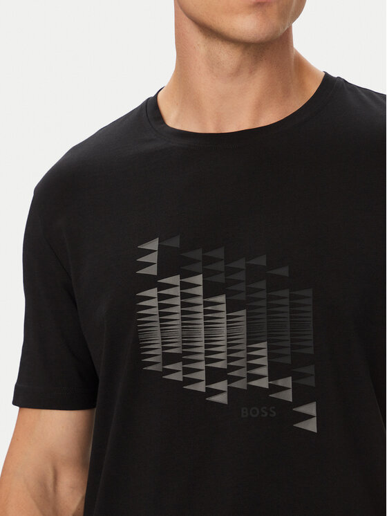 BOSS BOSS Camiseta Network Flag 50566853 Negro Regular Fit