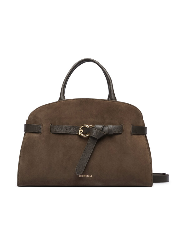 Coccinelle Torebka Coccinelle TLB Coccinellesabine Suede Bi E1 TLB 18 04 01 Khaki