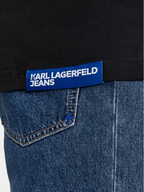 Karl Lagerfeld Jeans Karl Lagerfeld Jeans T-Shirt 241D1708 Μαύρο Regular Fit