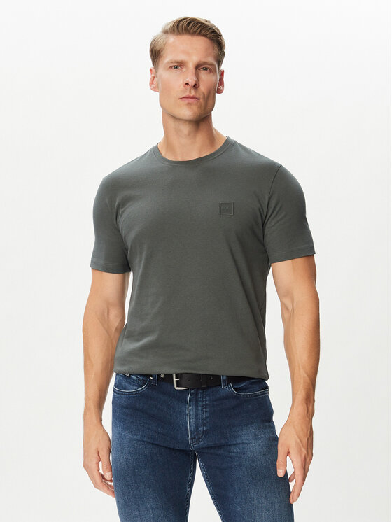 BOSS BOSS Camiseta Tales 50508584 Caqui Regular Fit