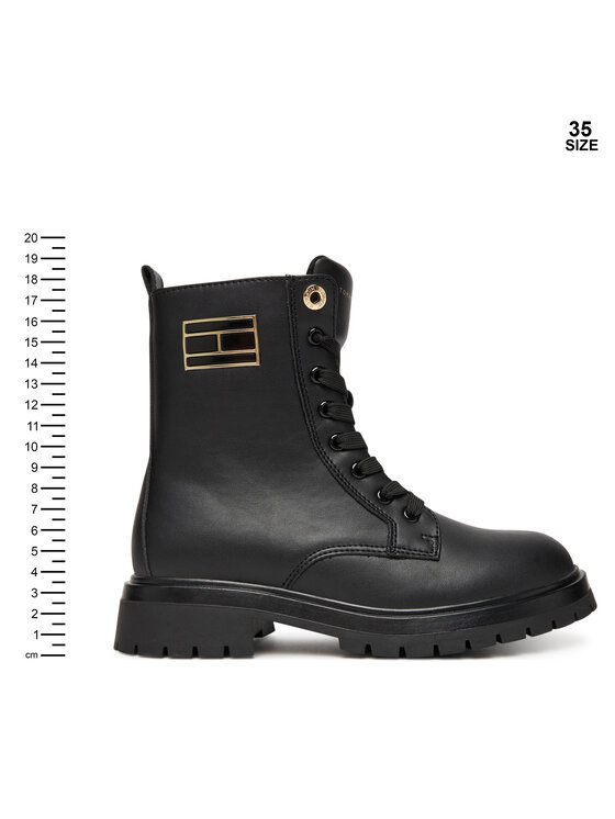 Tommy Hilfiger Pohodni čevlji Tommy Hilfiger T3A5-34015-1355999 Črna