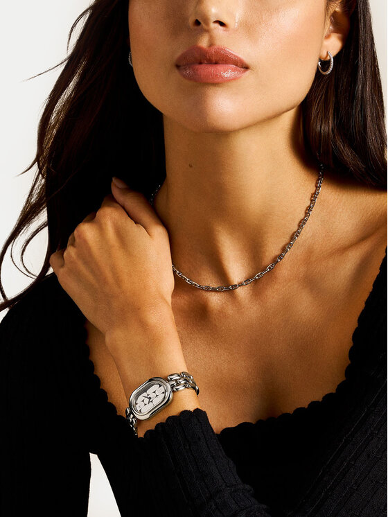 Fossil Pulkstenis Fossil Sloan Chronograph ES5381 Melns