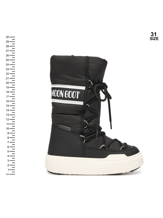 Moon Boot Снігоходи Moon Boot Jr Park Tube Lace wp 80D3440130 S Чорний