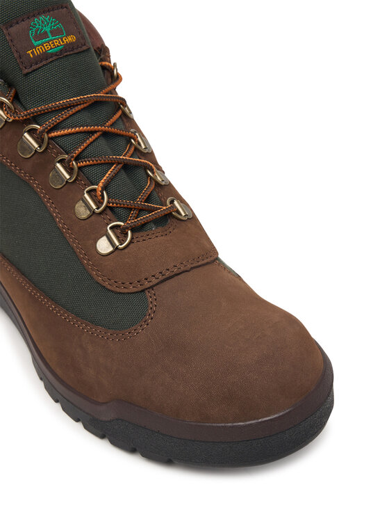 Timberland Šnurovacia obuv Timberland Field Boot TB0A42SGW071 Tmavo hnedá