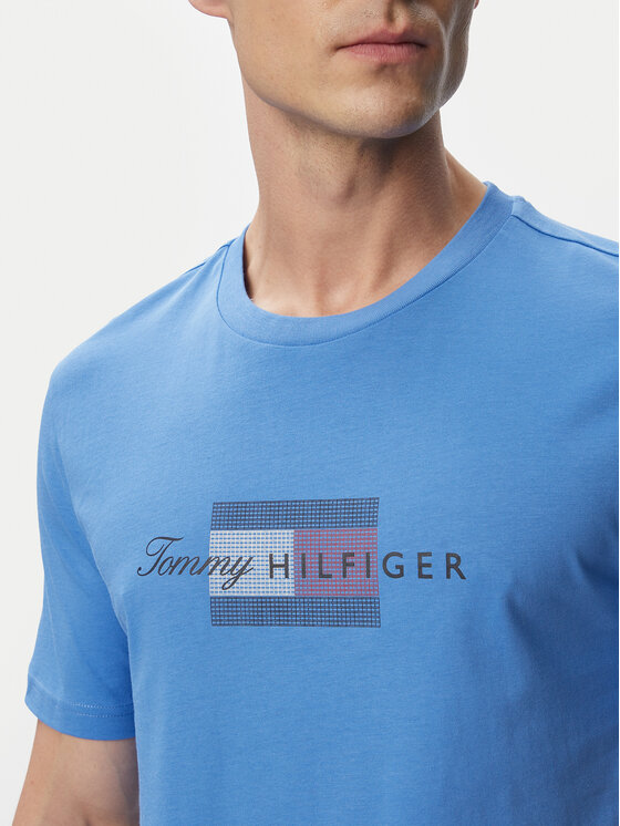 Tommy Hilfiger Tommy Hilfiger Camiseta MW0MW43226 Azul Regular Fit
