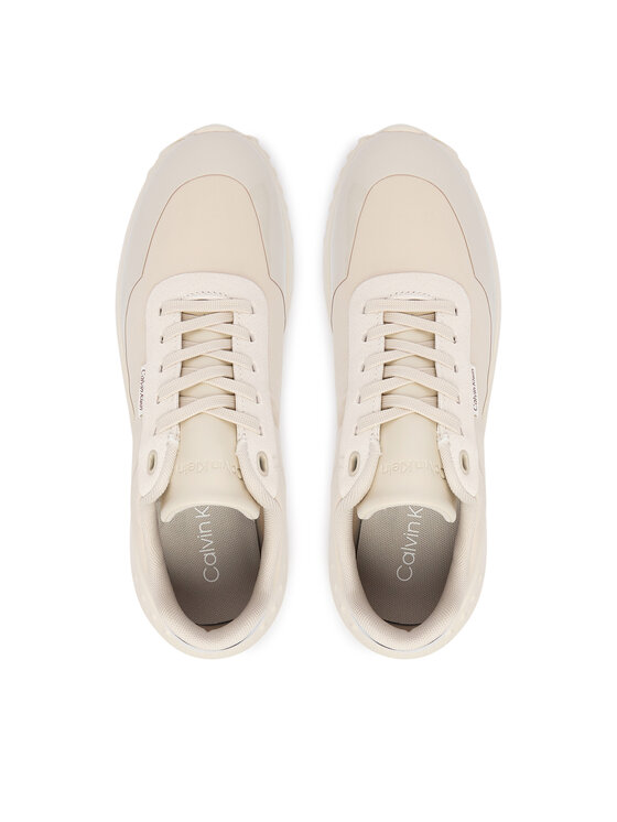 Calvin Klein Superge Calvin Klein Eva Runner Lace Up Mat Mix YW0YW02016 Bež