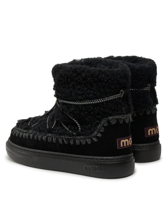 Mou Snehule Mou Eskimo Sneaker Bold Scoub Lace FW411012A Čierna