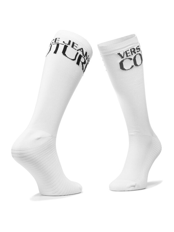 Versace Jeans Couture Dlouhé ponožky Versace Jeans Couture D9YZAJ51 Bílá