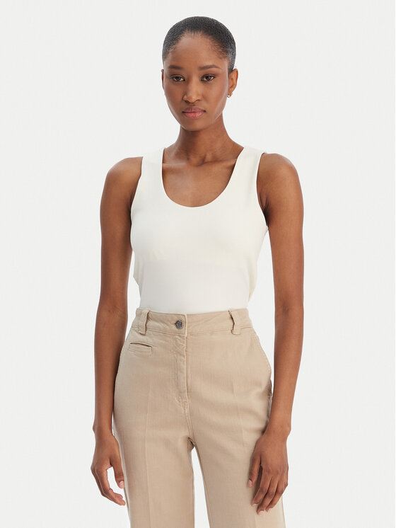 Marella Marella Felső Emme by Marella Tiglio 2615941051 Krém Slim Fit