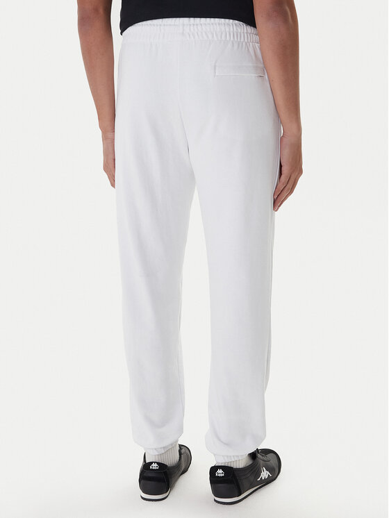 Kappa Kappa Pantaloni da tuta Gothenburg 331U7EW Bianco Regular Fit