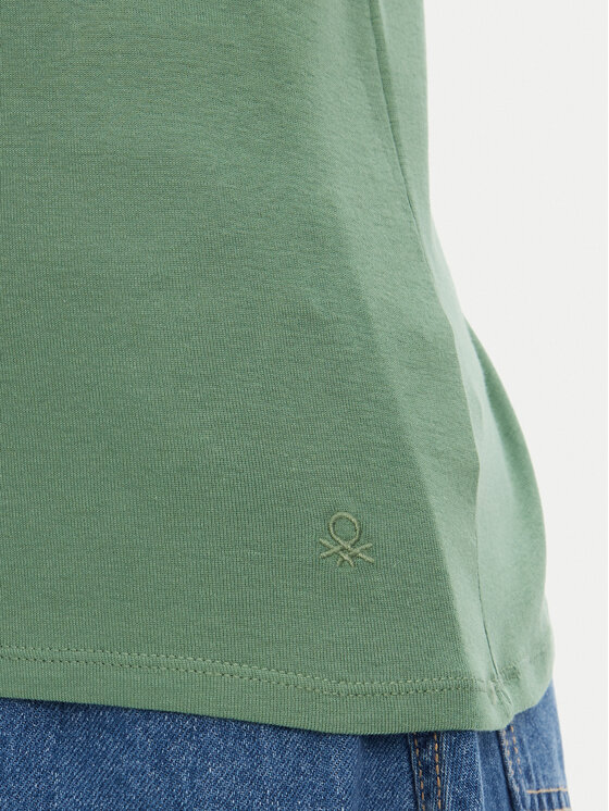 United Colors Of Benetton United Colors Of Benetton Camiseta 3GA2E4230 Verde Regular Fit