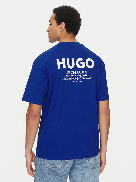 HUGO HUGO Футболка Nalono 50509776 Голубий Loose Fit