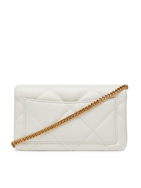 Tory Burch Táska Tory Burch Kira iamond Quilt Chain Wallet 158624 Fehér