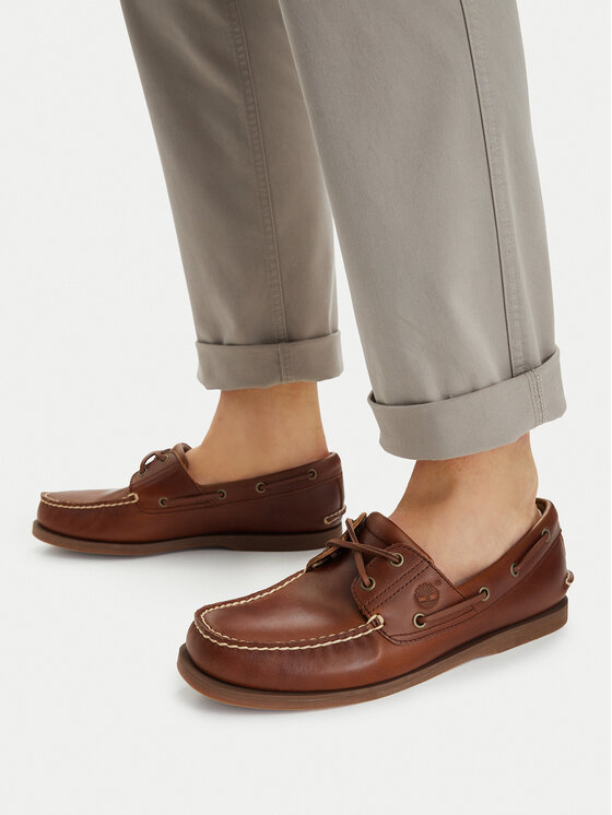 Timberland Mokasīni Timberland Classic Boat 2 Eye TB0A232XF741 Brūns