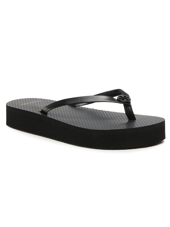 Tory Burch В'єтнамки Tory Burch Flatform Flip Flop 81261 Чорний