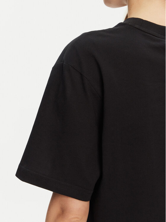 adidas adidas T-shirt Essentials Big Logo Boyfriend JG8736 Nero Loose Fit
