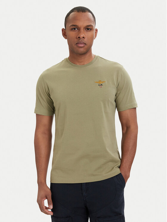Aeronautica Militare Aeronautica Militare Camiseta 261TS1580UJ00372 Verde Regular Fit