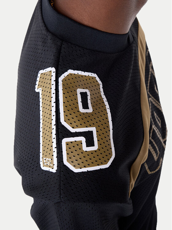 New Era New Era Футболка Saf49E Mesh Graphic Jersey 60596390 Чорний Regular Fit