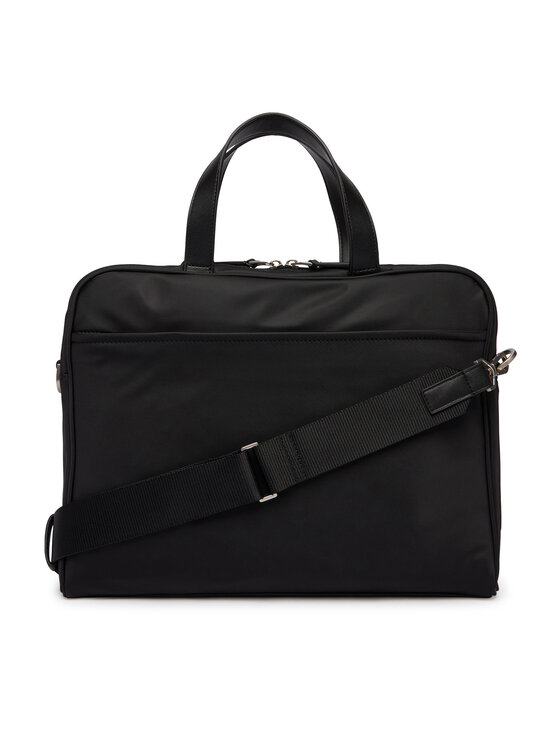 Calvin Klein Nešiojamo kompiuterio krepšys Calvin Klein Sleek Slim Commuter LV04D3351G Juoda