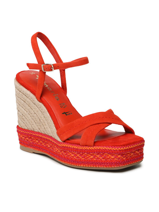 Tamaris Espadrile Tamaris 1-28363-20 Rdeča