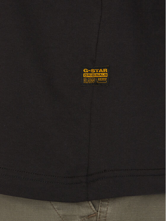 G-STAR G-Star Raw Футболка Floock G-Script D25148-C784 Чорний Regular Fit