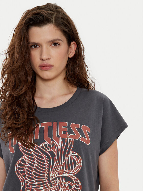 JJXX JJXX Футболка Wilma 12274694 Сірий Boxy Fit