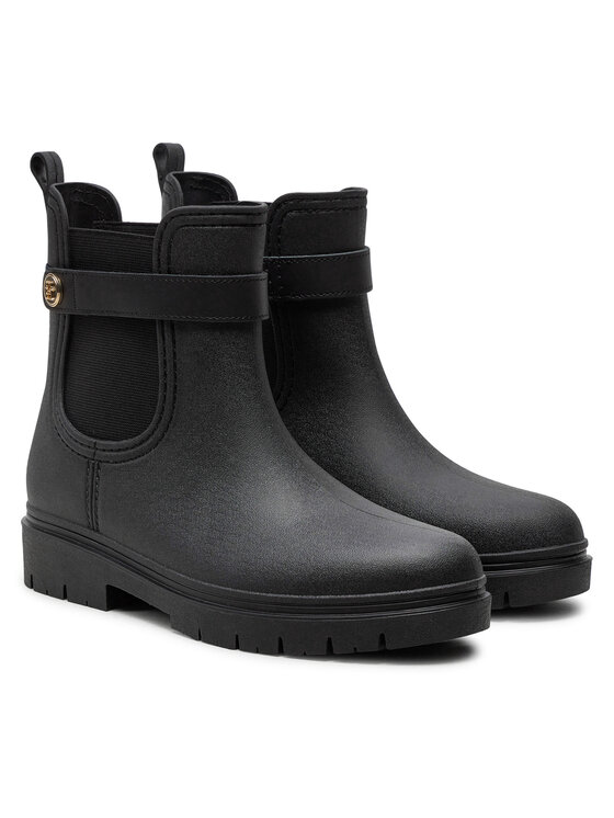 Tommy Hilfiger Gumijas zābaki Tommy Hilfiger Th Stud Rubberised Rainboot FW0FW08168 Melns