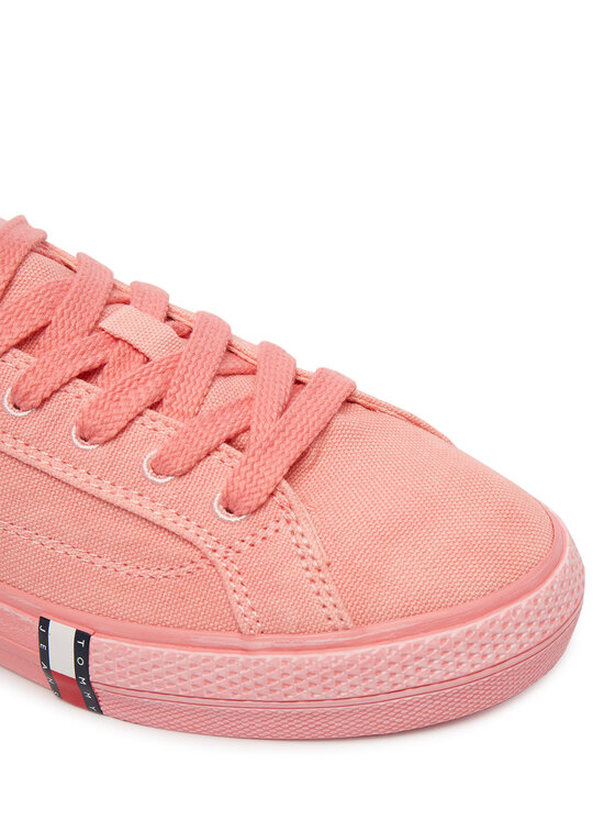 Tommy Jeans Гуменки Tommy Jeans Archive Vulc Y2K Washed Canvas EN0EN02957 Розов