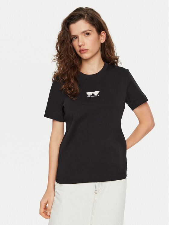 KARL LAGERFELD KARL LAGERFELD T-shirt A1W17021 Nero Regular Fit