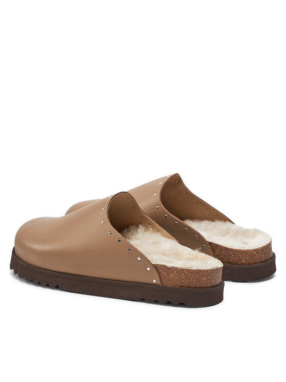 Scholl Šľapky Scholl Fae Studs F30938 Hnedá