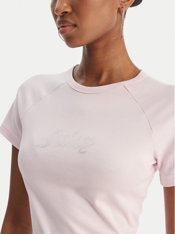 Juicy Couture Juicy Couture Camiseta Baby JCWCT126317 Rosa Slim Fit