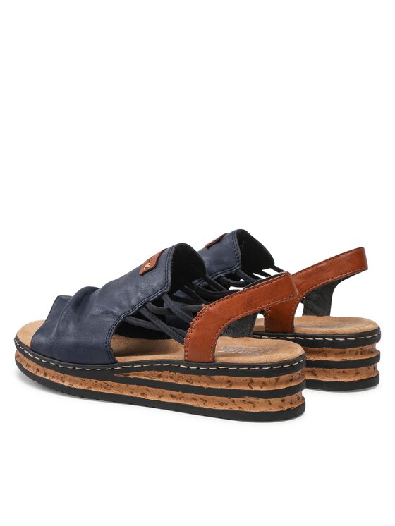 Rieker Sandale Rieker 62962-14 Tamnoplava