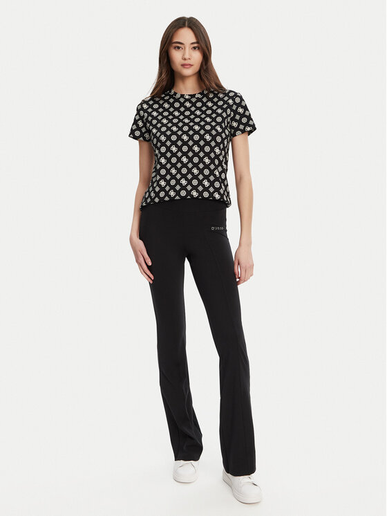 Guess Guess Футболка V5YI04 I3Z14 Чорний Regular Fit