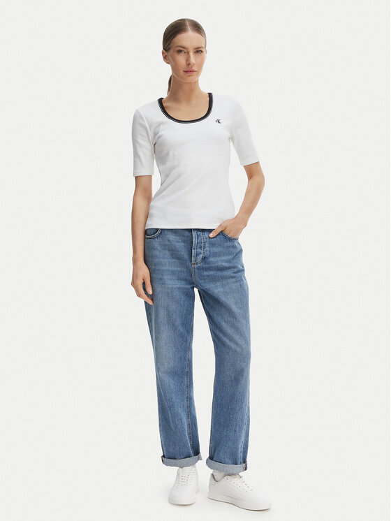 Calvin Klein Jeans Calvin Klein Jeans Camiseta LV047F247G Blanco Slim Fit