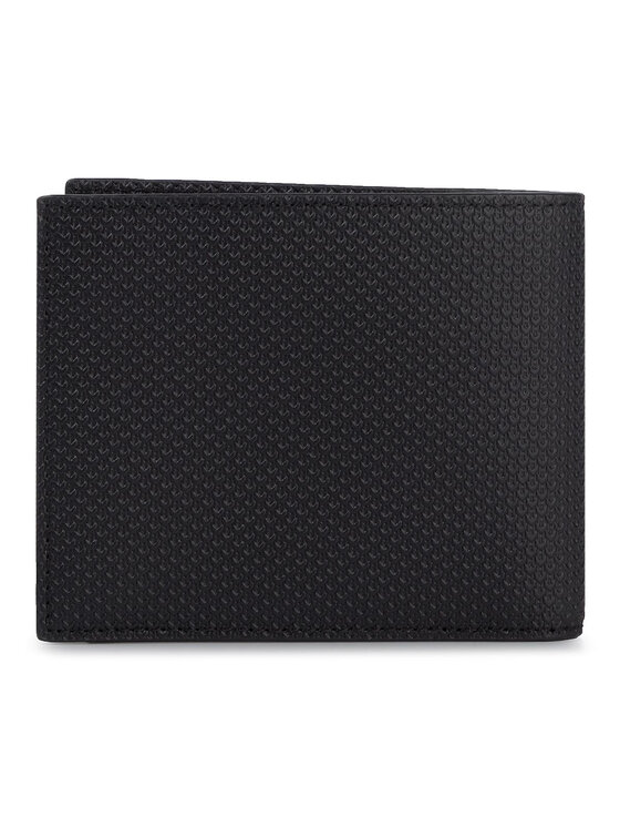 Lacoste Portofel Lacoste Billfold Zip Case NH2826CE Negru