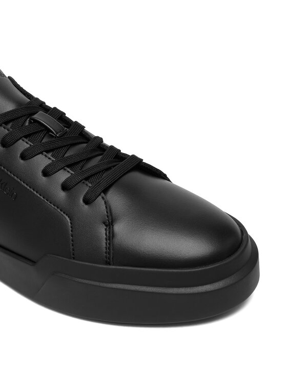 Calvin Klein Sneakersy Calvin Klein Chunky Cupsole Laceup Lth Bt Aop HM0HM02070 Čierna