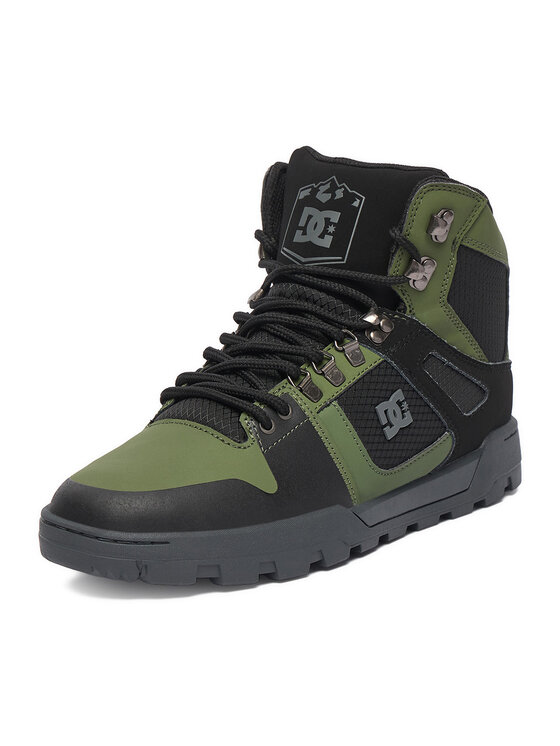 DC Shoes Laisvalaikio batai DC Shoes EO-PURE HIGH TOP WR BOOT DC01803003 Tamsiai žalia