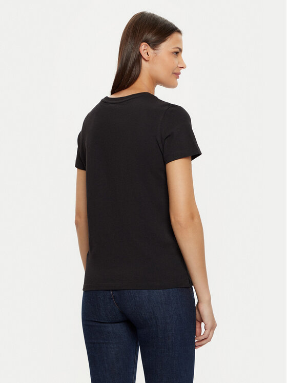 Guess Guess Футболка W5RI19 I3Z14 Чорний Regular Fit