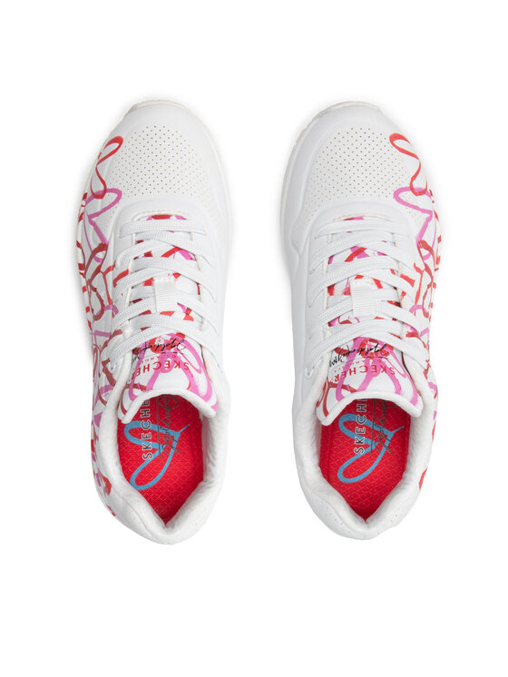 Skechers Снікерcи Skechers Uno Spread The Love 155507/WRPK Білий