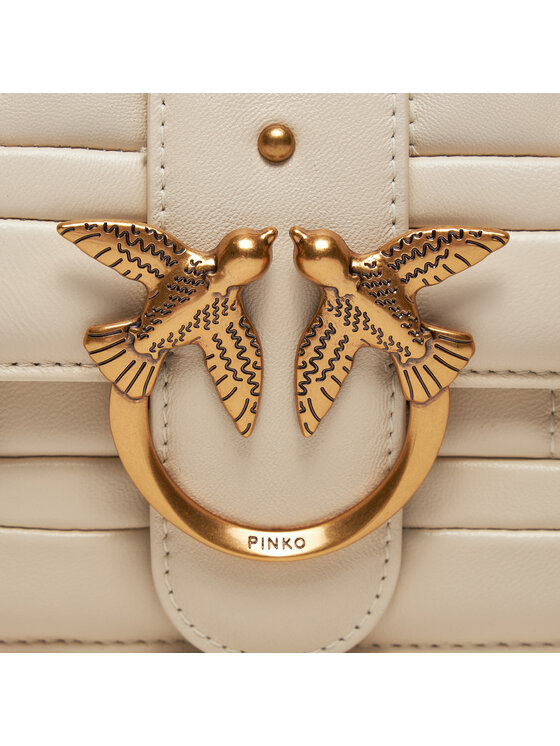 PINKO Torebka PINKO Love One Mini Cl Single Side PE 24 PLTT 102824 A1F1 Kremowy