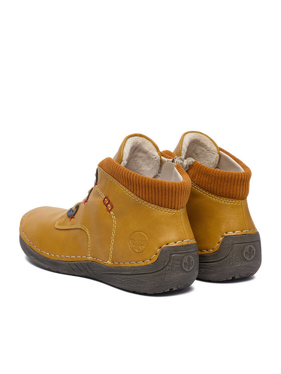 Rieker Botines planos Rieker CEO-52544-68 Amarillo